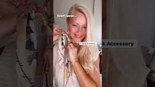 Elevate Your Style | 4 Ways To Wear a Scarf| Style Tips 2023 #shorts #shortvideo