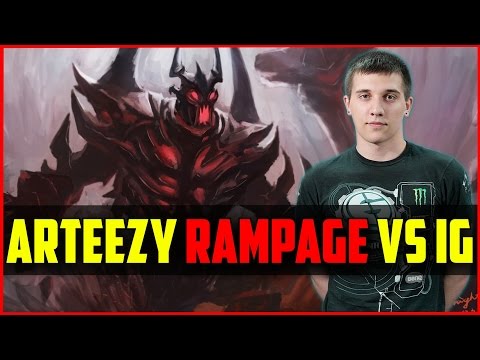 Secret.Arteezy Shadow Fiend Rampage vs iG @ Red Bull Battle Grounds: Dota 2 gameplay