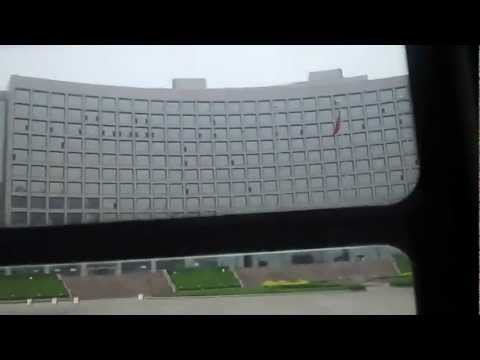 Dentro do ônibus em Qingdao, China