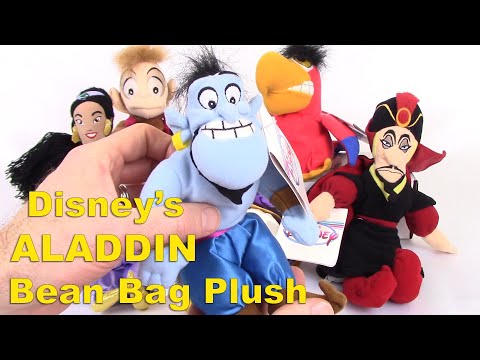 Disney ALADDIN Bean Bags (Set of 6) Stuffed Plush Value Toy Review - BBToyStore.com