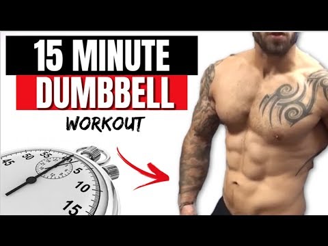 Intensives Ganzkörper-Hanteltraining zum Mitmachen (15 Min. zu Hause)