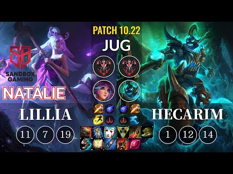 SB Natalie Lillia vs Hecarim Jungle - KR Patch 10.22