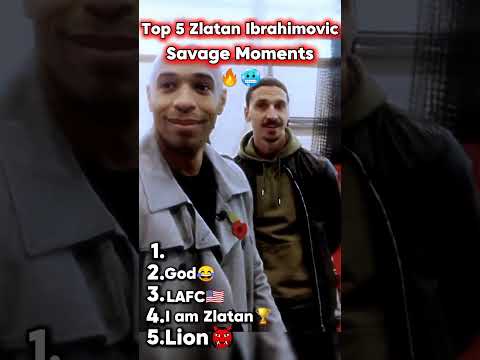 Zlatan Ibrahimovic Savage Moments #zlatanibrahimovic #soccershorts #football #interview