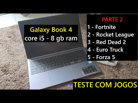 Testando games PARTE 2: Galaxy Book 4 - core i5 e 8 gb ram
