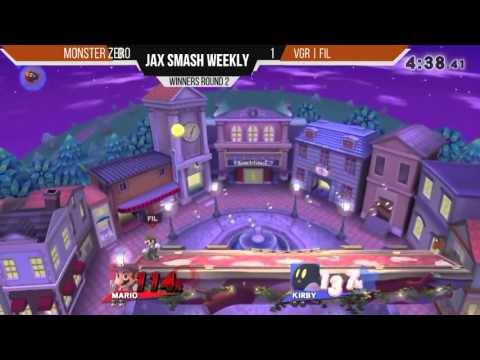 Jax Smash Weekly 4/21/16 - Monster Zero(G&W,Kirby) Vs. VGR | Fil(Mario) LR4