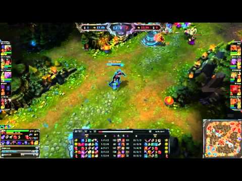 SKT T1 Faker playing Zed mid vs Ezreal (SEASON 4)