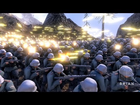 16.000 Laser Knights vs 23.000 German Machine Guns- Ultimate Epic Battle Simulator 2- UEBS 2