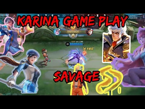 Karina savage game play | Hanna gaming #mobilelegends #bangbang