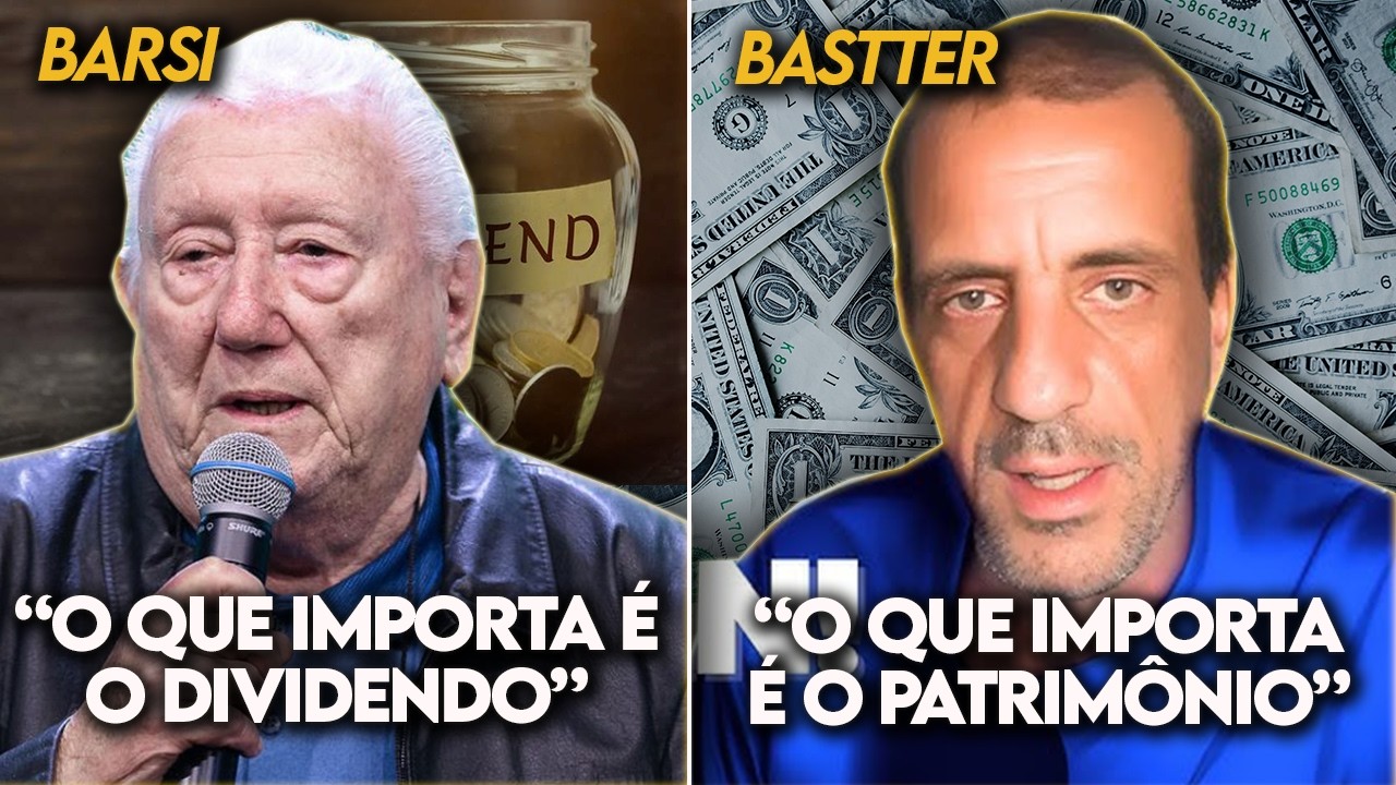 É POSSÍVEL VIVER de DIVIDENDOS? Quem está CERTO sobre PROVENTOS e PATRIMÔNIO? (Barsi ou Bastter)