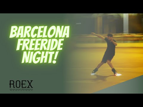 Freeskate patinando y ILUMINANDO Barcelona