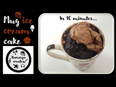 Ice cream mug cake! | 10mins mug cake | Karunya creates