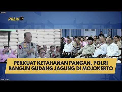 PERKUAT KETAHANAN PANGAN, POLRI BANGUN GUDANG JAGUNG DI MOJOKERTO