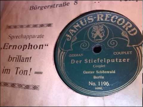 Gustav Schönwald:  Der Stiefelputzer - Couplet, Berlin um 1910