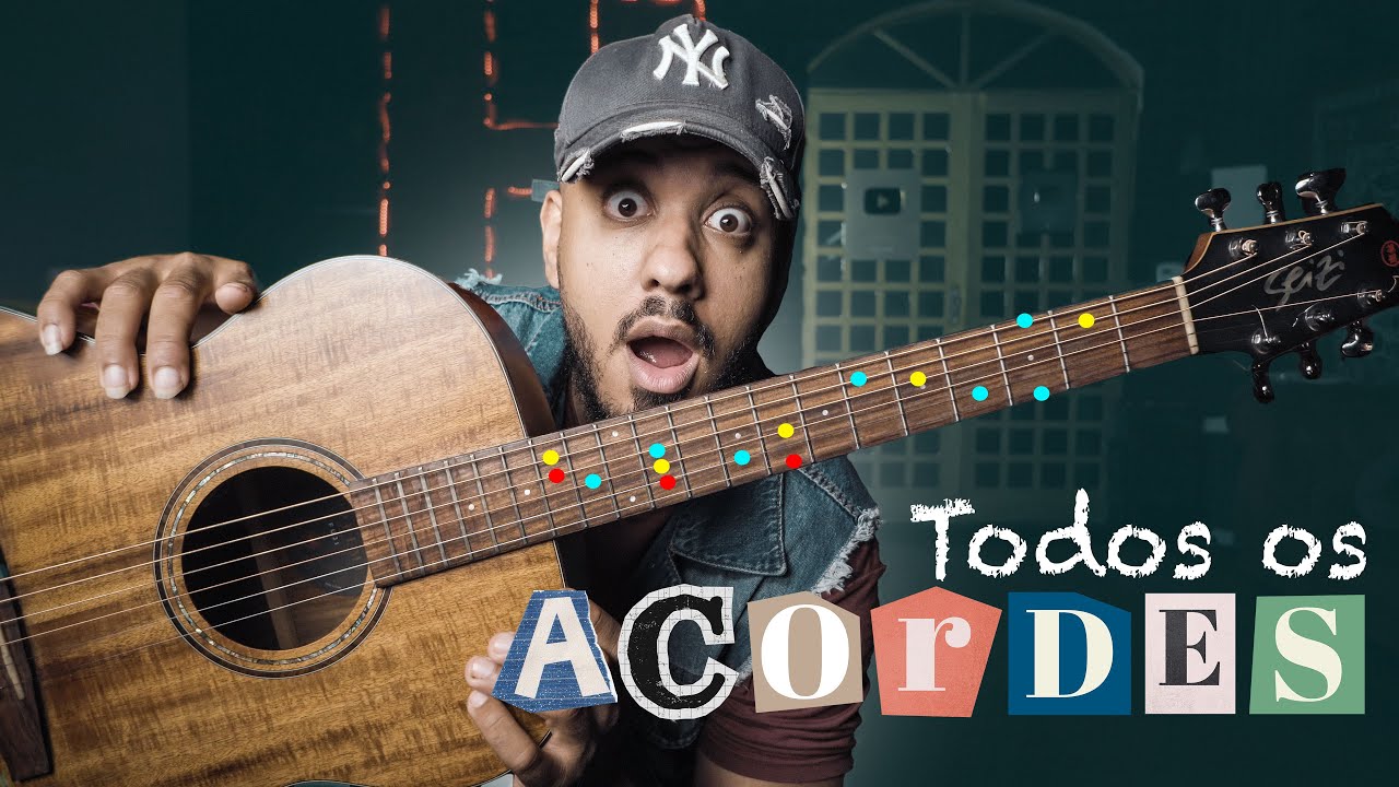 Como saber TODOS os Acordes no braço do violão (maiores e menores)