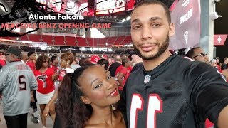 Atlanta Falcons First Game in Mercedes Benz Stadium Vlog 🏈 (Mercedes Benz Stadium Tour Included)