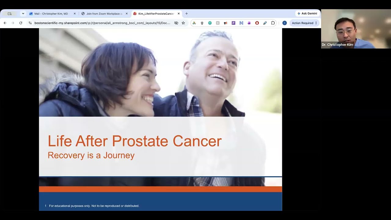 Webinar with Dr  Christopher Kim Life After Prostate Cancer