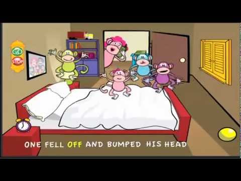 Five Little Monkeys - smart phone app for young children - YouTube