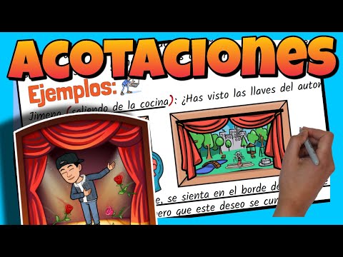 🎭 Las ACOTACIONES para NIÑOS