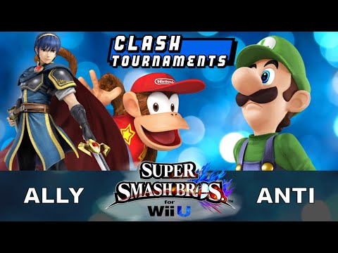 CLASH Invitational for Smash Wii U - Anti (Luigi) vs Ally (Diddy/Marth)