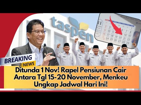 POSTPONED TO NOV 1! PENSION ARRANGES TO BE DISBURSED ON NOVEMBER 15-20, 2025, MINISTER OF FINANCE...