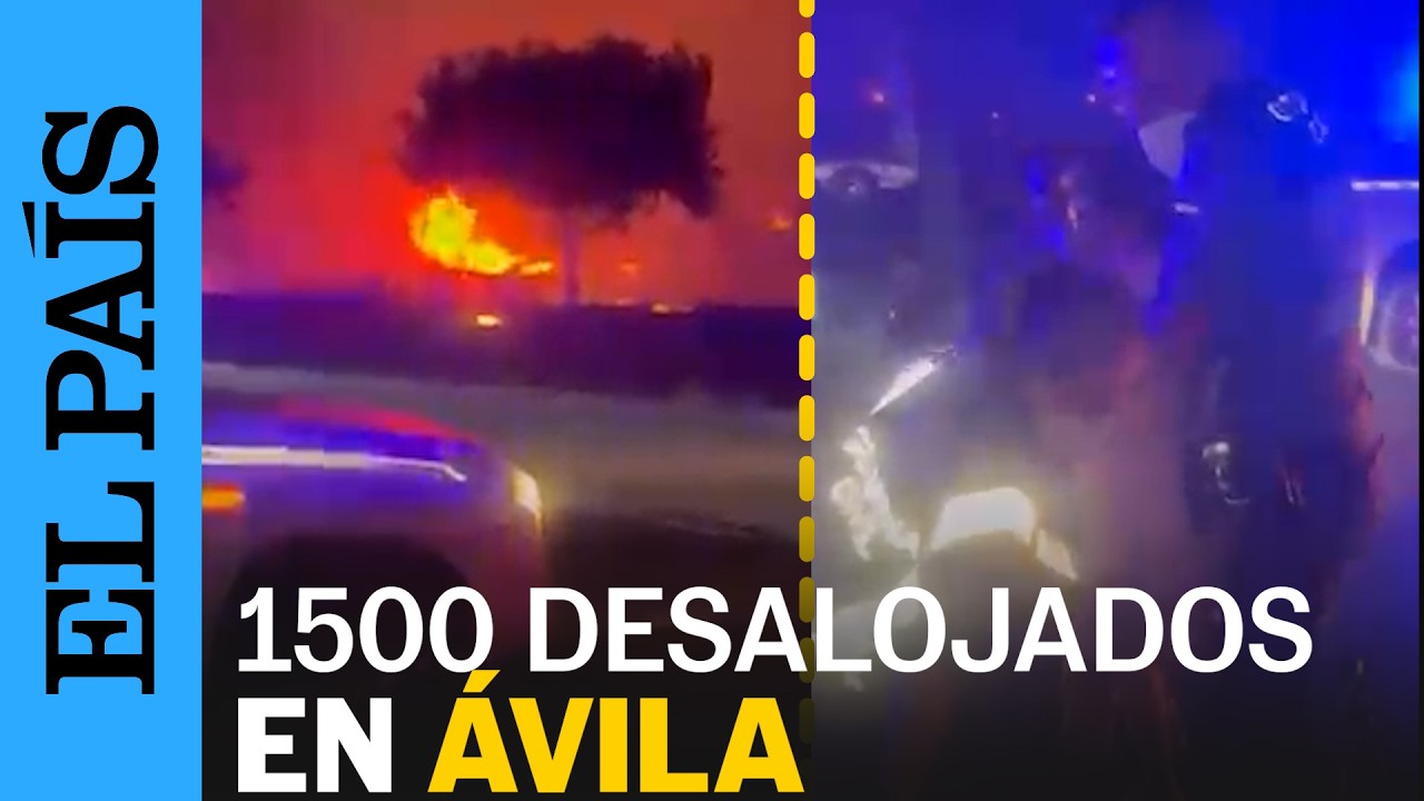 INCENDIOS | La GUARDIA CIVIL desaloja una RESIDENCIA de ANCIANOS en El Tiemblo | EL PAÍS