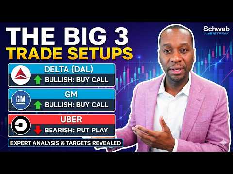 3 Stocks, 3 Charts, 3 Trades: DAL vs GM vs UBER (Bullish & Bearish Setups)