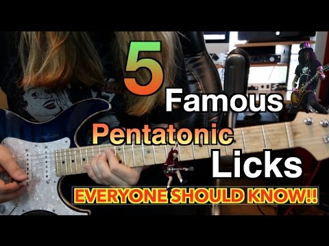 5 Famous Pentatonic Licks Everyone Should Know ( With Tabs)
