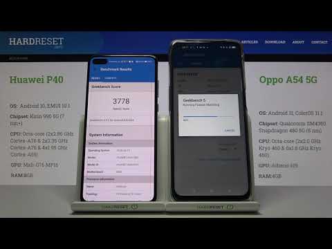 Huawei P40 vs Oppo A54 5G - Geekbench 5 OpenCL Test