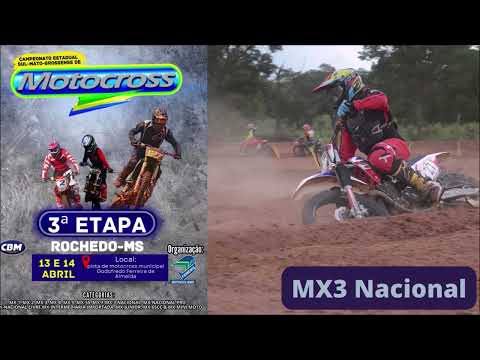 MX3 Nacional em Rochedo pela 3ºetapa do Campeonato Estadual Sul-mato-grossense de Motocross 2024