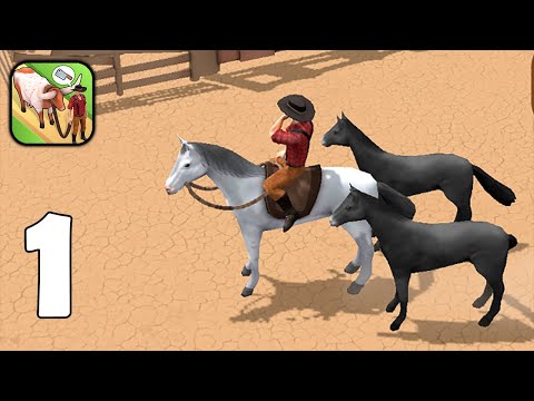 Part 1 Cowboy Ranch Simulator - Gameplay Walkthrough(iOS, Android) - YouTube