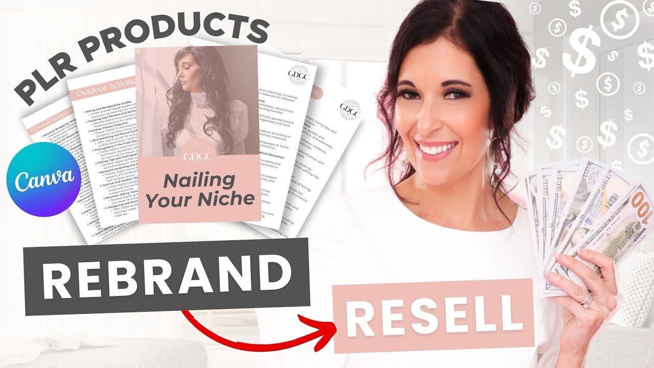 How to Rebrand + Resell Digital Products with Canva | PLR Products | EBooks (Quick & Easy Tutorials)