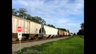 preview picture of video '5497) NS 7552 Leads The NS 60-N at Eldorado, Georgia on September 2nd, 2012'