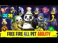 Free Fire All Pet Ability All Pet Ability In Free Fire FF All Pet Ability Free Fire Pet Skill