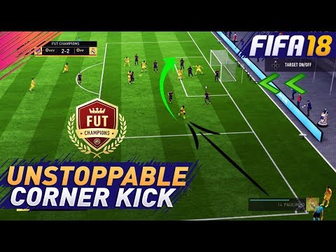 FIFA 18 IMPOSSIBLE TO DEFEND CORNER KICK TUTORIAL - FUTCHAMPIONS 100% WORKING METHOD !