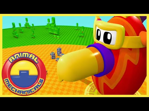Animal Mechanicals 312 - Mechana Hawk Rocket Island | Full Episode HD | Cartoons for Kids