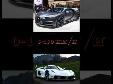 Bugatti Chiron Super Sport 300+ VS Koenigsegg Jesko Absolut #cars #bugatti #koenigsegg #shorts