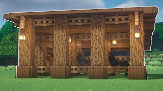 Minecraft: How to Build a Horse Stable Tutorial