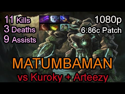 Matumbaman Tiny 6.86 vs Kuroky & Arteezy Pub Ranked Full Game