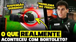 BORTOLETO TEVE PROBLEMAS NO FREIO? SUSPENSÃO QUEBROU? OU FOI ERRO DELE? FÓRMULA 1 | GP EM CASA