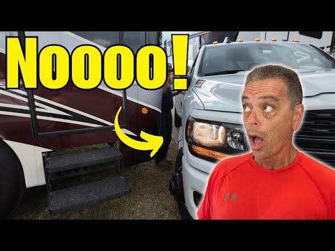 How To Park a 5th Wheel RV - Tight Campground - Fulltime RV Living