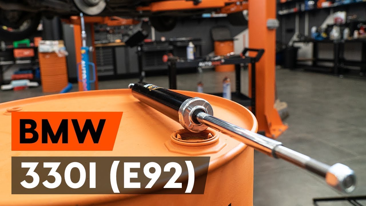 Slik bytter du støtdemper bak på en BMW E92 – veiledning