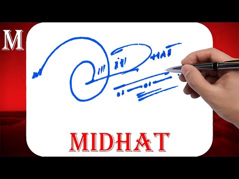 Midhat Name Signature Style - M Signature Style - Signature Style of My Name Midhat