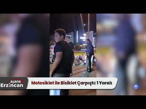 Motosiklet ile Bisiklet Çarpıştı 1 Yaralı