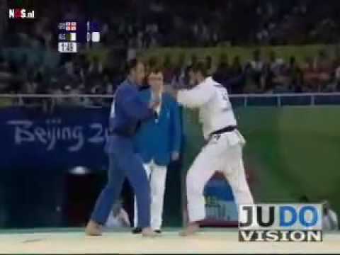 JUDO 2008 Olympics: Amar Benikhlef (ALG) Irakli Tsirekidze (GEO)