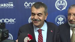 Milli Eğitim Bakanı Yusuf Tekin Trabzon'da açıkladı