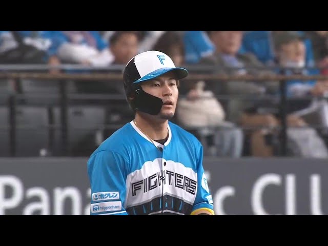 【2回裏】ファイターズ・水野達稀 右中間を破るタイムリー3ベースを放ち同点に追いつく!! 2025年4月27日 北海道日本ハムファイターズ 対 千葉ロッテマリーンズ