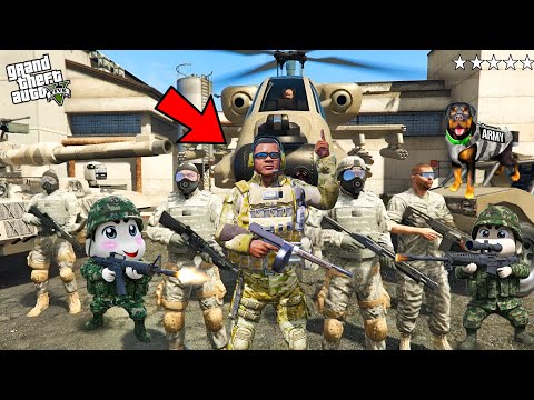 GTA 5 Franklin And Shinchan First Day in The ARMY Los Santos in GTA 5! Bangla Gameplay