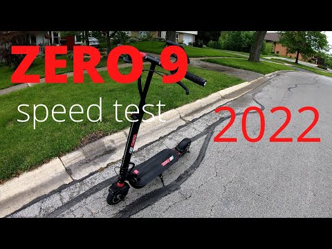 ZERO 9 electric scooter  2022 Top speed Test with GPS(every gear)