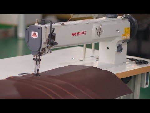 Machine à coudre industrielle à triple entrainement grand bras