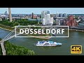 Düsseldorf , Germany 🇩🇪 | 4K Drone Footage (With Subtitles)